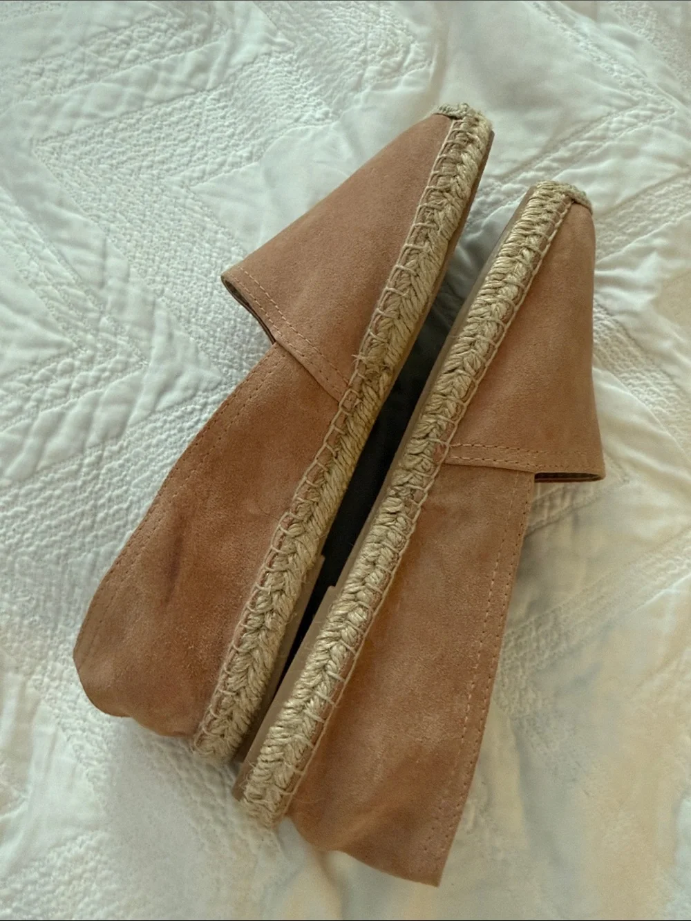 Maypol suede espadrille flats sz 9.5